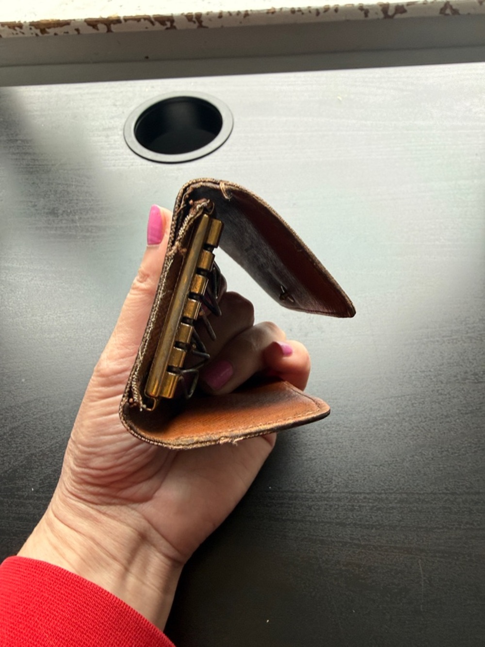 Louis Vuitton Brown Monogram Small Wallet with Gold Button key holder - Picture 6 of 11